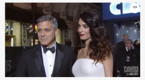 George Et Amal Clooney Lors De Leur Arrivée À La Salle - George Clooney