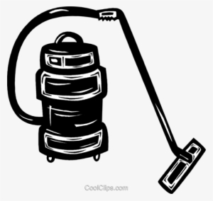 Vacuum Royalty Free Vector Clip Art Illustration - Clean House