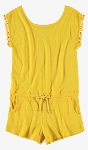 Yporqué Pompom Jumpsuit - Yellow