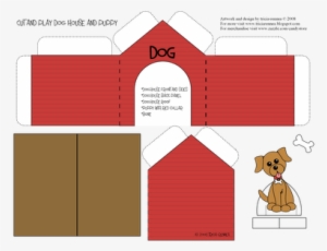 Cut And Play Doghouse - 3d Paper Dog House