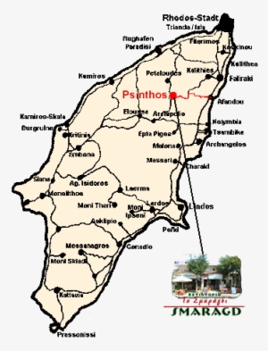 Follow The Main Road From Afandou Directly Inland - Psinthos Rhodos