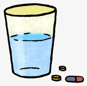 Pills And Water Clipart