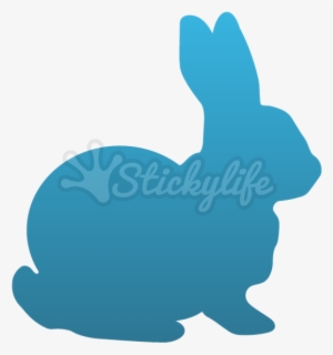 Rabbit Temporary Tattoo - Rabbit Black And White Png