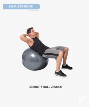 Exercise Ball Workout Exercise Poster For Men 18"x24" - Men's Health Rutinas Abs