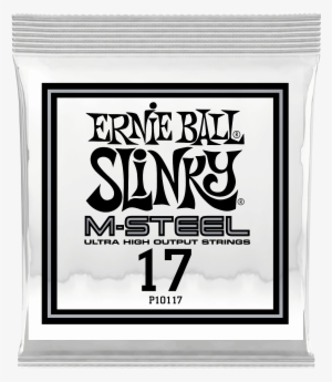 017 M-steel Plain Electric Guitar Strings 6 Pack - Ernie Ball