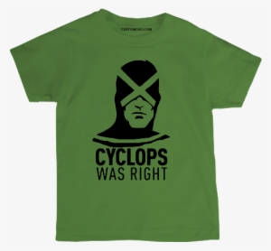 Comic Slouchy V-neck Cyclops Was Right