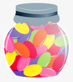 Jar Of Jelly Beans Png Dixie Allan - Jelly Bean Jar Clipart