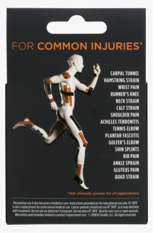 Kt Tape Athletic Tape, Elastic, Blue, Pre-cut Strips