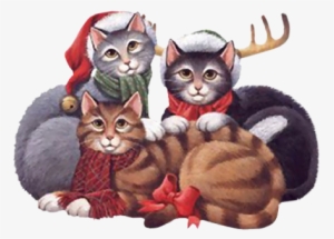 Click The Buttons To See How These Images Will Look - Christmas Kitties