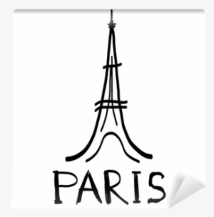 Fotomural Icono De La Torre Eiffel En El Estilo De - Eiffel Tower