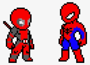 28 Collection Of Pixel Drawings Deadpool - Pixel Deadpool