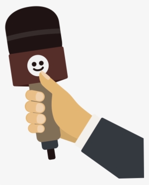 Clipart Library Barney Drawing Interview - Microfono De Periodista Png