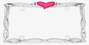 Orig - - License Plate Frames With Hearts
