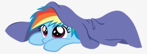 Linus And Blanket Clipart - Rainbow Dash Filly Sleeping