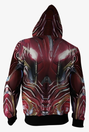Iron Man Suit 3d Zip Up Hoodie Fullprinted Zip Up Hoodie - Iron Man