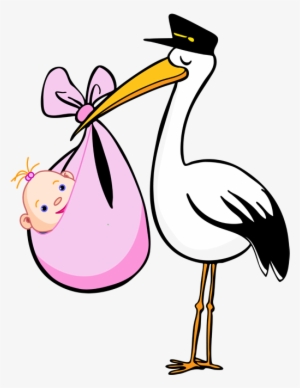 Baby Blankets Clipart - Stork Baby Clipart