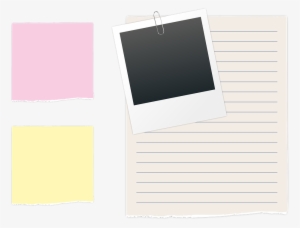List, Polaroid, Paperclip, Photo, Post It, Note, Pink - Polaroid Paper Clip Png