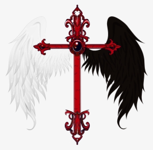 Fallen Angel Clipart Transparent - Christian Cross