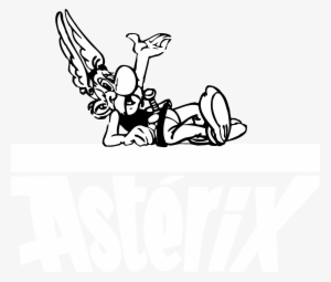 Asterix Parc 01 Logo Black And White - Logo Asterix