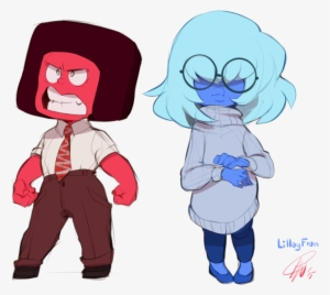 Inside Out Saphire And Ruby (aka Anger) From Su (steven - Steven Universe Good Oc