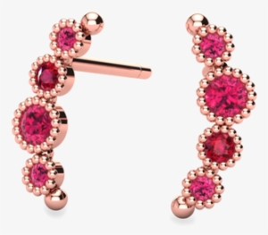 Ethical Rhodalite Garnet And Lab Grown Ruby Nature - Laura Preshong Ethical Fine Jewelry