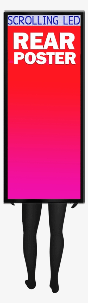 The Scrolling Version Of The Backpack Displays A Bright - Walking Billboard Png