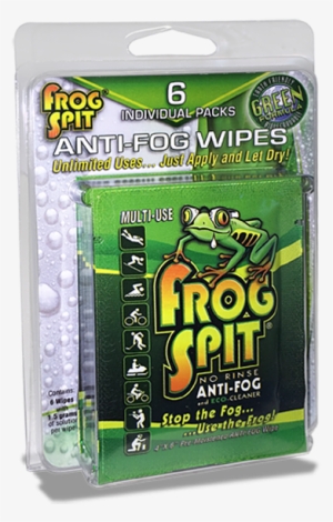 Anti Fog Wipes 6 Pack - Frogspit No Rinse Anti Fog Liquid 12 Pack