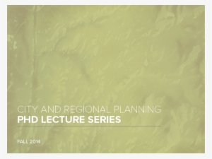 Planning Section Hosts Fall 2014 Phd Lecture Series - Rocket League
