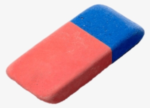 Red And Blue Eraser - Borrador Png