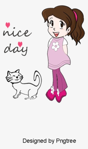 Beautiful Girl With A Decorative Pattern, Girl Vector, - Portable Network Graphics