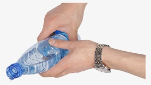 Hand Water Bottle Creative Transparent Decorative - Water