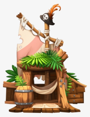 Building Home Pirate Hq 1 - Illustration