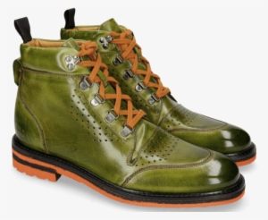 Ankle Boots Trevor 5 Ultra Green Laces Orange - Work Boots