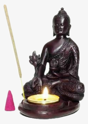 Buddha Resin Incense Stick/cone/candle Burner - Stone Incense Transparent Png