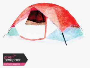 Camping Tent - Dome - Digital Scrapbooking