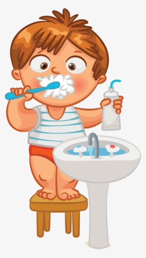 Tooth Brushing Human Tooth Clip Art - Lavarse Los Dientes Animado