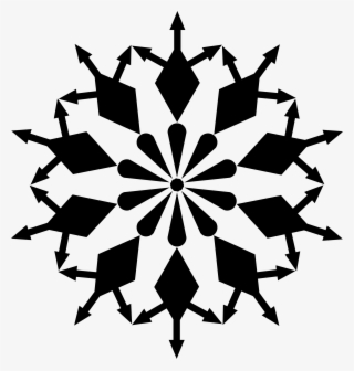 Big Image - Transparent Background Snowflake Silhouette
