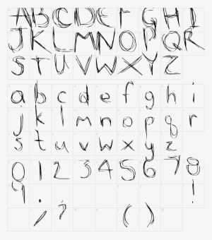 Font Characters - Number