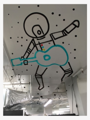 Drawings With Graffiti Pens Back Forward - Ceiling