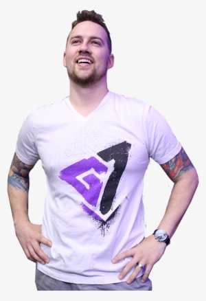 Game Attack Graffiti V-neck Tee - Neckline