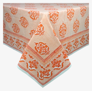 Tablecloth James Orange Square - Tablecloth