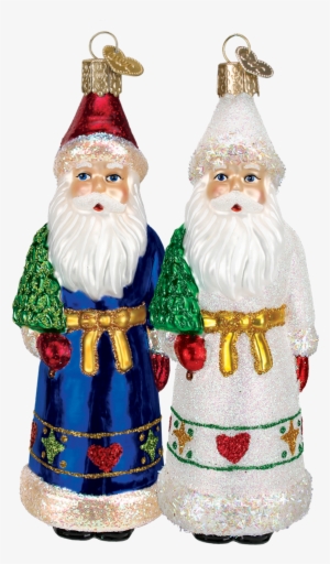 Christmas Ornaments, Old World Christmas Pennsylvania - Old World Christmas Pennsylvania Dutch Santa Glass