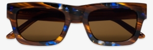 Brown Blue Swash - Plastic