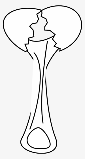 Cracked - Egg - Clipart - Black - And - White - Clip Art