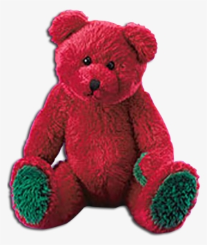 Boyds Lil Fuzzies Jingle Red Plush Teddy Bear Yuletide - Teddy Bear