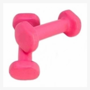 Par De Pesas Mancuernas 1 Kg Rosa - Polyvinyl Chloride
