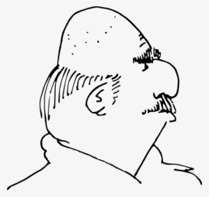Bald Head,bald - Bold Head Clipart Black And White