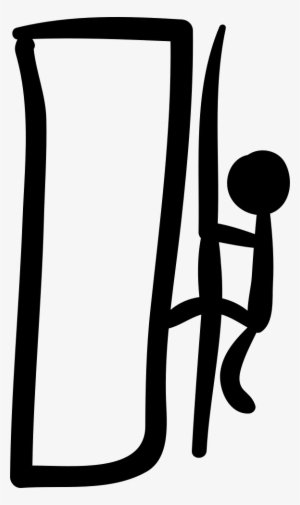 Climbing Mountain Hand Drawn Climber Comments - Climbing