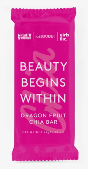 Beauty Begins Within Dragon Fruit Chia Bar - Plastic