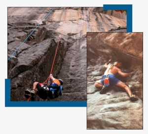 It Was While Jeff Was Living In “j Tree” That A Very - Abseiling